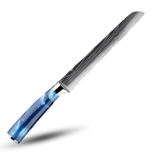 Load image into Gallery viewer, Coltelli giapponesi Blu Oceano -Pankiri - Coltello da pane 19 cm - Ozerty
