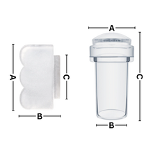 Load image into Gallery viewer, Strumento per nail art trasparente Simmetria perfetta - Ozerty
