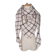 Load image into Gallery viewer, Sciarpa in cashmere a quadri effetto mohair -Praga - Ozerty
