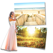 Carica l&#39;immagine nel visualizzatore di Gallery, Abito in chiffon con pizzo dallo stile prairie chic - Ozerty
