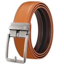 Load image into Gallery viewer, Cintura in Pelle Senza Fori -Marrone chiaro - Ozerty
