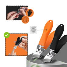 Load image into Gallery viewer, Tagliaunghie a Lama Larga con Impugnatura Ergonomica - Ozerty
