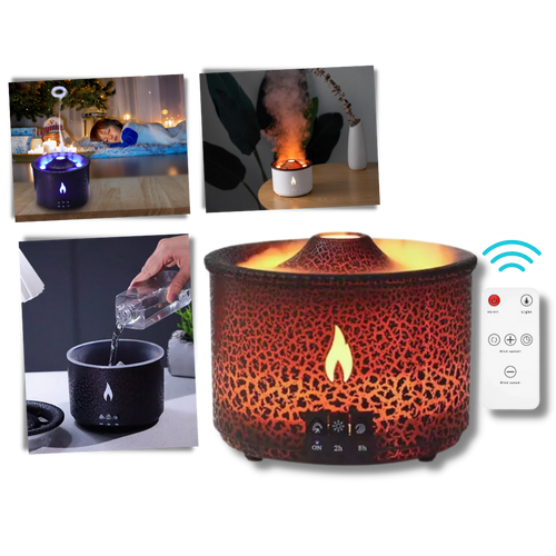 Umidificatore a vulcano rilassante - Ozerty