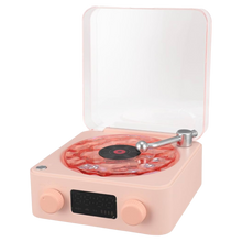 Carica l&#39;immagine nel visualizzatore di Gallery, Lettore di Vinili Retrò  -Rosa - Ozerty
