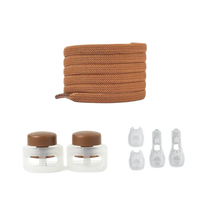 Carica l&#39;immagine nel visualizzatore di Gallery, Lacci di chiusura sicuri e alla moda -Marrone - Ozerty
