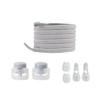 Carica l&#39;immagine nel visualizzatore di Gallery, Lacci di chiusura sicuri e alla moda -Grigio chiaro - Ozerty
