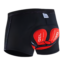 Carica l&#39;immagine nel visualizzatore di Gallery, Pantaloncino da bici imbottito senza cuciture -Rosso/XSRosso/SRosso/MRosso/LRosso/XLRosso/2XLRosso/3XLRosso/4XL - Ozerty
