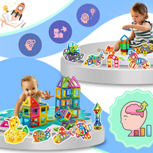 Load image into Gallery viewer, Blocchi Magnetici Scatta e Costruisci - Ozerty
