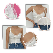 Carica l&#39;immagine nel visualizzatore di Gallery, Morbido top in pizzo alla moda - Ozerty
