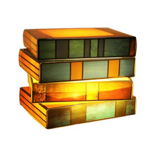 Load image into Gallery viewer, Lampada a libri impilati senza tempo -Giallo - Ozerty
