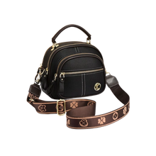 Load image into Gallery viewer, Borsa a tracolla vegana senza tempo -Nero - Ozerty
