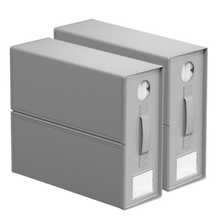 Carica l&#39;immagine nel visualizzatore di Gallery, Organizzatore a Cubo con Apertura Trasparente -Grigio - Ozerty
