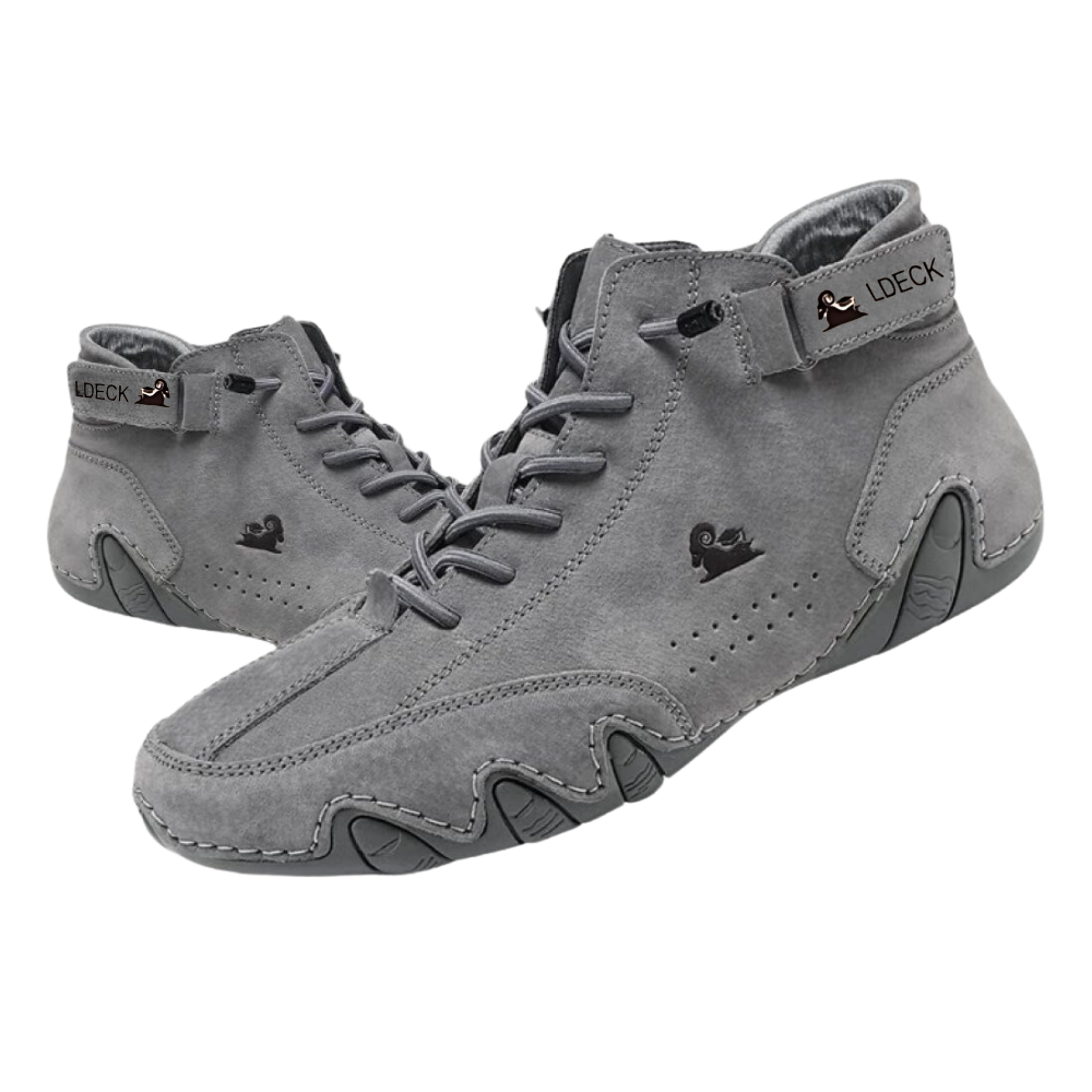 Sneakers ultraconfortevoli in pelle scamosciata -Grigio/EU37Grigio/EU38Grigio/EU39Grigio/EU40Grigio/EU41Grigio/EU42Grigio/EU43Grigio/EU44 - Ozerty