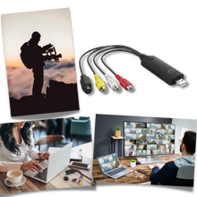 Load image into Gallery viewer, Adattatore di cattura USB 2.0 Video TV DVD VHS DVR - Ozerty
