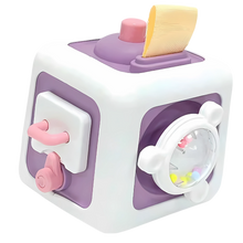 Load image into Gallery viewer, Cubo giocattolo sensoriale 6 in 1 -Viola - Ozerty

