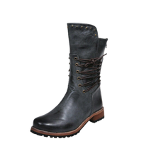 Load image into Gallery viewer, Stivaletti in Pelle PU Vintage -Grigio/EU37Grigio/EU35Grigio/EU36Grigio/EU38Grigio/EU39Grigio/EU40Grigio/EU41Grigio/EU42Grigio/EU43 - Ozerty
