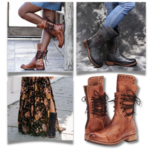 Load image into Gallery viewer, Stivaletti in Pelle PU Vintage - Ozerty
