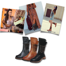 Load image into Gallery viewer, Stivaletti in Pelle PU Vintage - Ozerty
