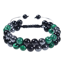 Load image into Gallery viewer, Bracciale di protezione resistente all&#39;acqua -Mezzanotte di smeraldo - Ozerty
