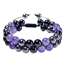 Load image into Gallery viewer, Bracciale di protezione resistente all&#39;acqua -Onice viola - Ozerty
