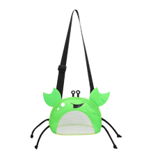 Load image into Gallery viewer, Borsa da spiaggia impermeabile per bambini a forma di granchio -Verde - Ozerty
