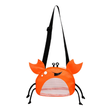 Load image into Gallery viewer, Borsa da spiaggia impermeabile per bambini a forma di granchio -Arancione - Ozerty
