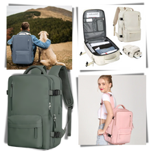 Load image into Gallery viewer, Zaino da viaggio impermeabile con ricarica USB - Ozerty
