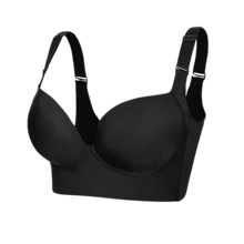 Load image into Gallery viewer, Reggiseno Modellante con Ampie Ali Laterali Integrate -Nero - Ozerty
