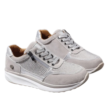 Load image into Gallery viewer, Scarpe da ginnastica con zeppa in strass -Grigio/EU35Grigio/EU36Grigio/EU37Grigio/EU38Grigio/EU39Grigio/EU40Grigio/EU41Grigio/EU42Grigio/EU43 - Ozerty
