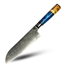 Load image into Gallery viewer, Coltelli giapponesi della serie Mare Giallo -Nakiri - Coltello mannaia 17 cm - Ozerty
