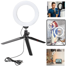 Load image into Gallery viewer, 16 cm LED Ring Light with Stand - Ozerty

